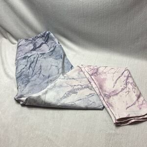 LA IMAGE marble gray to pink leggings size extra large